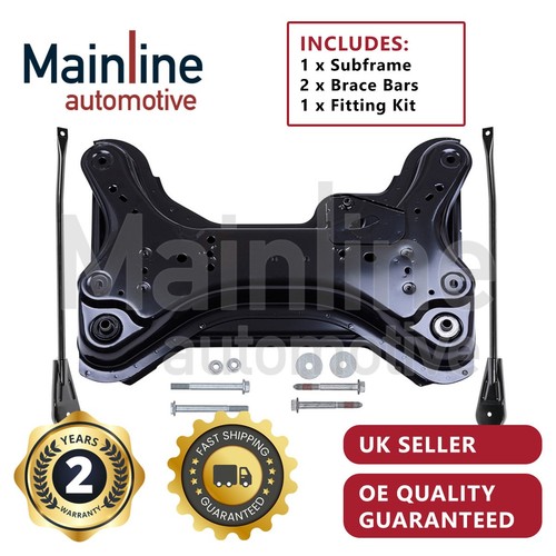 Front subframe crossmember and - subframe,