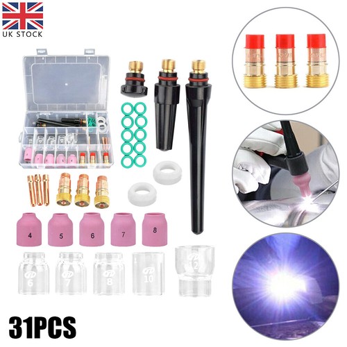 31pcs tig welding stubby gas - tig,